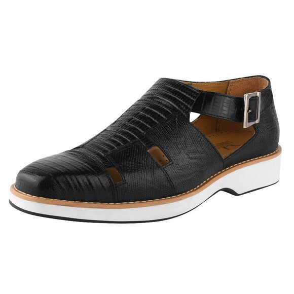 Adam Genuine Leather Lizard Print Sandals main image 4